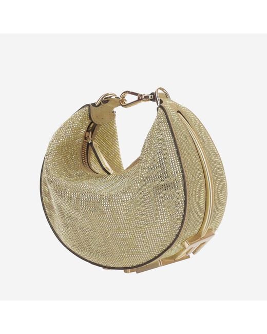 Fendi Metallic Mini Leather Shoulder Bag Graphy