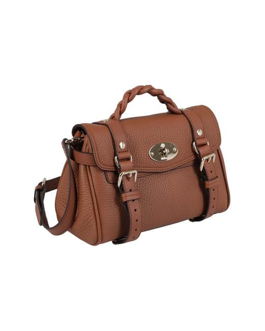 Mulberry Brown Mini Alexa Heavy Grain