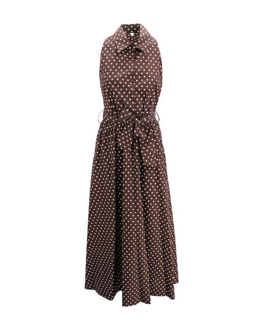 Lavi Brown Dresses Cotton