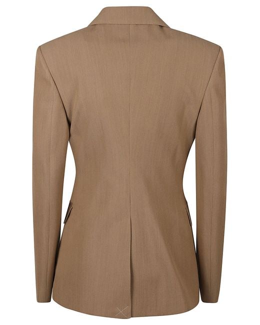 Burberry Brown Single Buttoned Regular Blazer