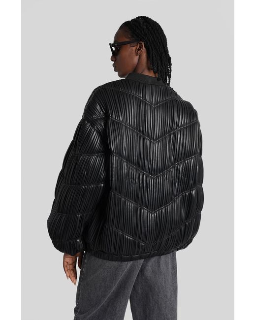 ROTATE BIRGER CHRISTENSEN Black Bomber Jacket