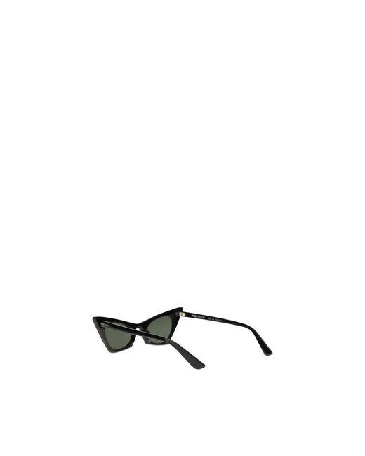 McQueen Black Plastic Sunglasses