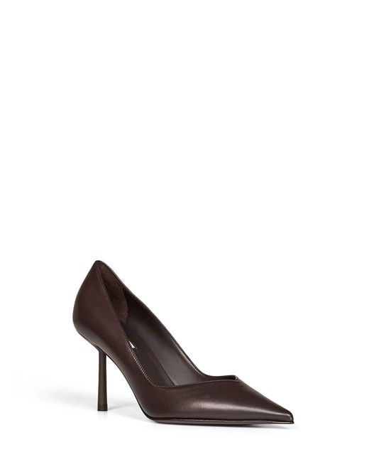 Le Silla White Sacher Nappa Leather Vivienne 80 Mm Pumps