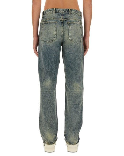 Represent Blue Straight Fit Jeans for men