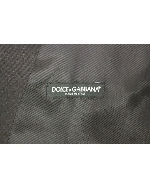 Dolce & Gabbana Black Wool Silk Dress Vest Gilet Weste for men