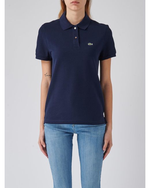 Lacoste Blue Cotton T-Shirt