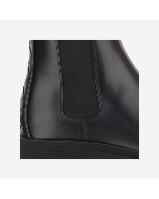 Bottega Veneta Black Boots Chelsea Ben Leather Calfskin for men