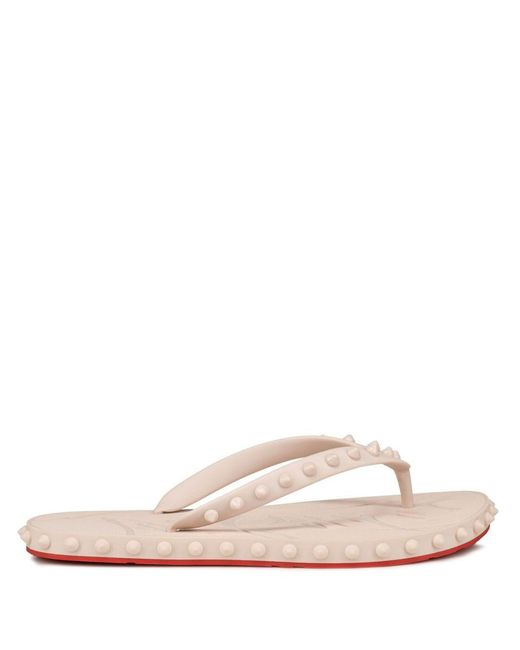 Christian Louboutin Pink Super Loubi Flip Flops