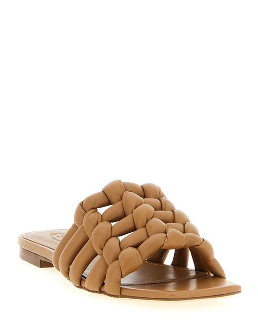 Tod's Brown Leather Sandals