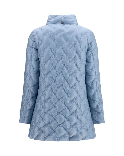Herno Blue Midi Down Jacket