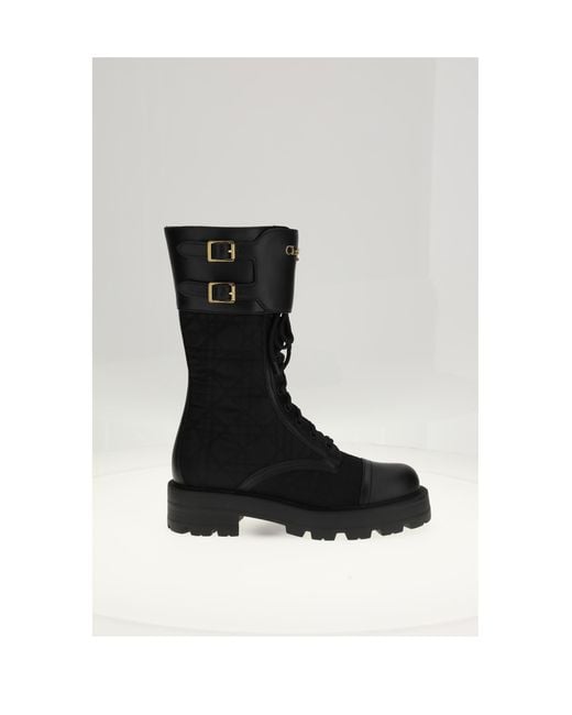 Dior White Boots D-Trap Low 4.5Cm