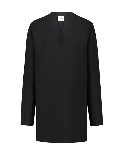 Khaite Black Aleena Minidress
