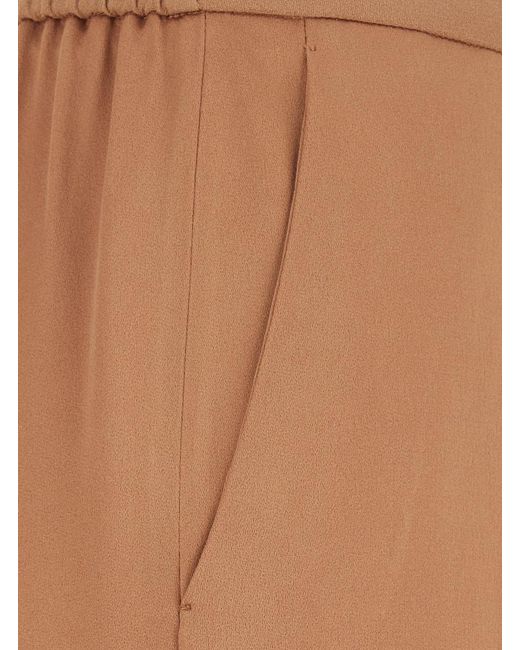 Forte_forte Natural Trousers Viscose Blend Acetate