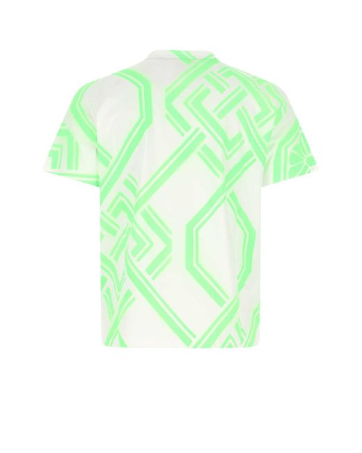 Koche Green Printed Cotton T-Shirt for men