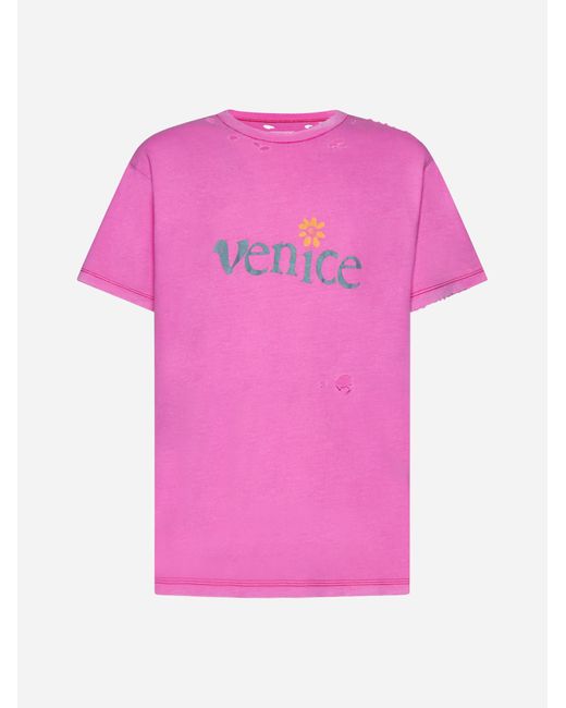 ERL Pink T-shirts And Polos for men