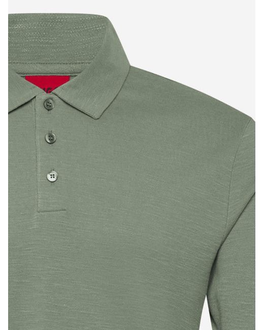 Boss Green Polo Shirt Linen-Blend Cly for men