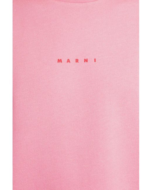 Marni Sweatshirt In Rose-pink Cotton for men
