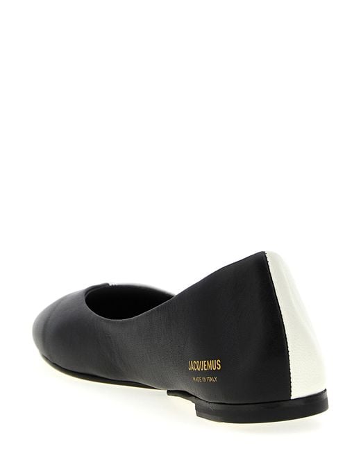 Jacquemus White 'Les Ballerines Ovalo' Ballet Flats