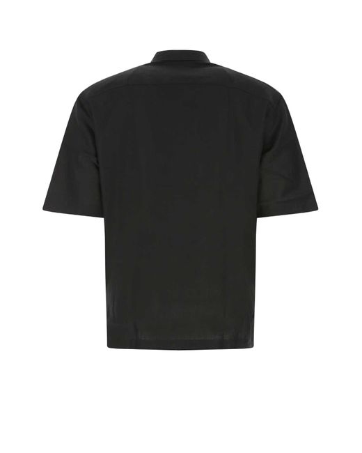 PT01 Black Linen Shirt for men