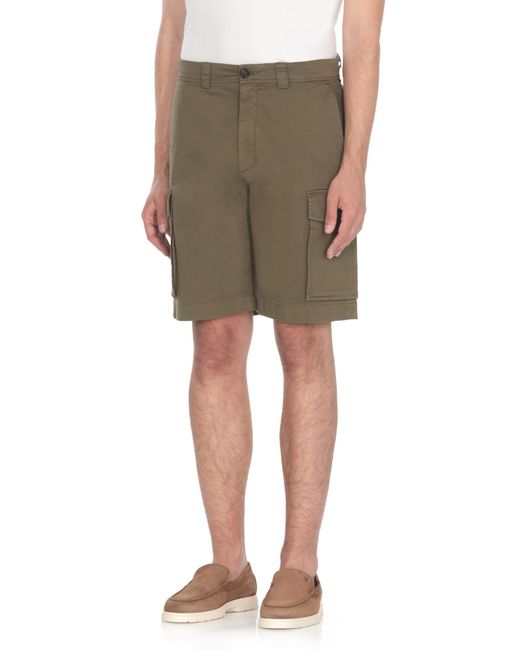 Woolrich Green Cargo Bermuda Shorts for men