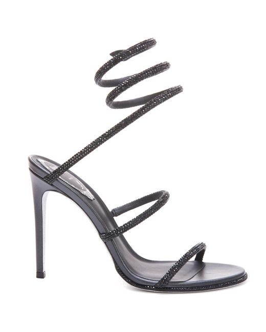 rene caovilla cleo black