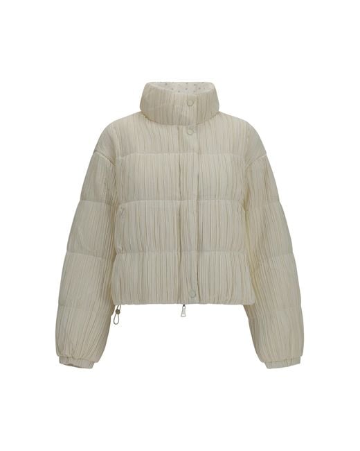 GONGDID DESIGN Gray Puffer Jacket Inner: Goose Down
