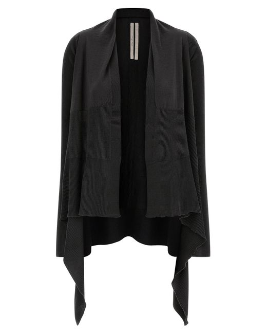 Rick Owens Black Medium Wrap Cardigan