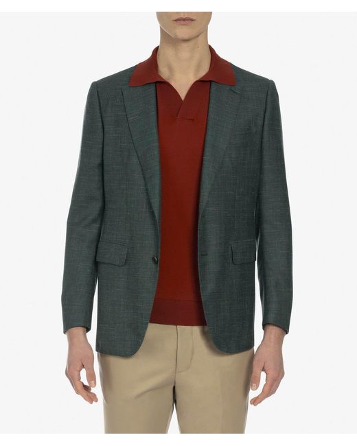 Larusmiani Multicolor Godard Tailored Jacket Blazer for men