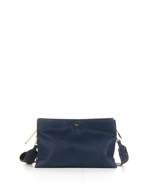 Borbonese Blue Small Shoulder Bag