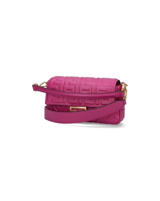 Fendi Pink Baguette Crossbody Bag