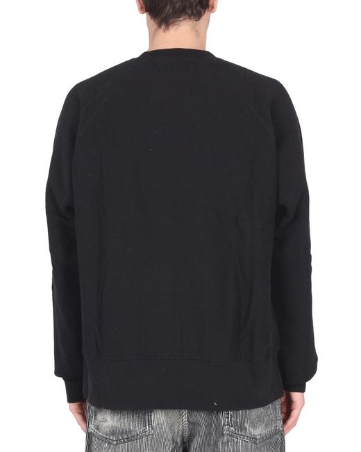 Engineered Garments Black Crewneck Sweatshirt for men