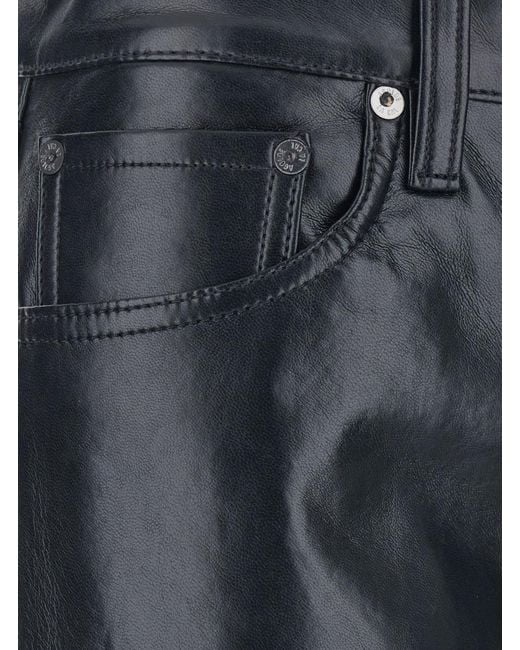 Agolde Blue Pants With Belt Loops