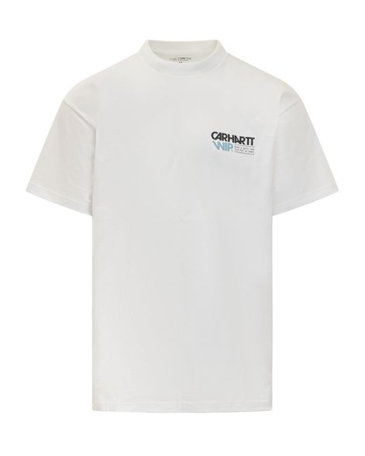 Carhartt White T-Shirt With Logo for men