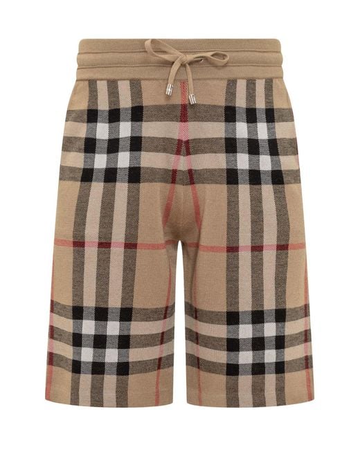 Burberry Natural Iconic Check Shorts for men