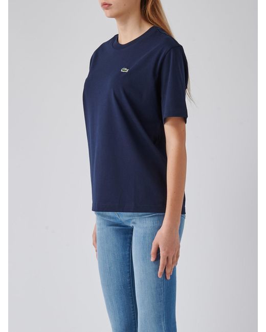 Lacoste Blue Cotton T-Shirt
