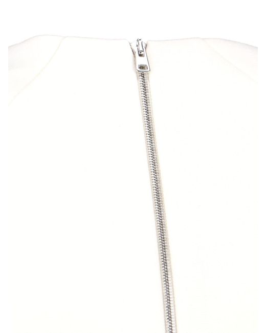 Victoria Beckham White Midi T-Shirt Dress