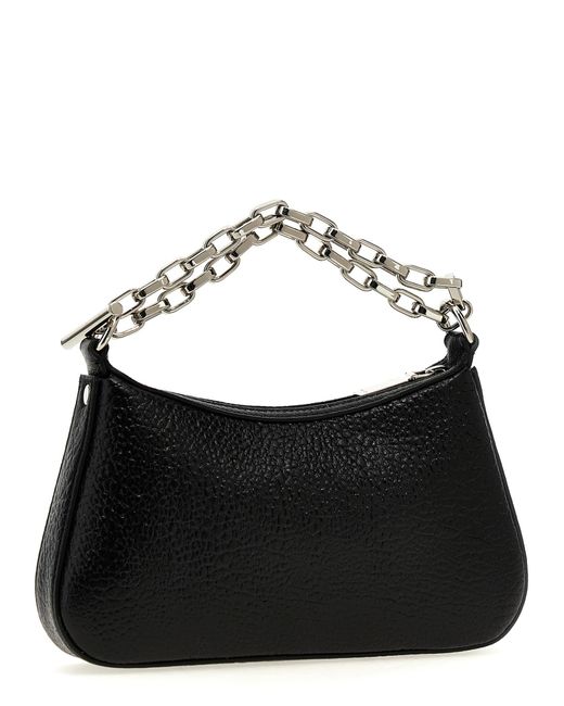Alexander McQueen Black Mcqueen T-Bar Mini Handbag