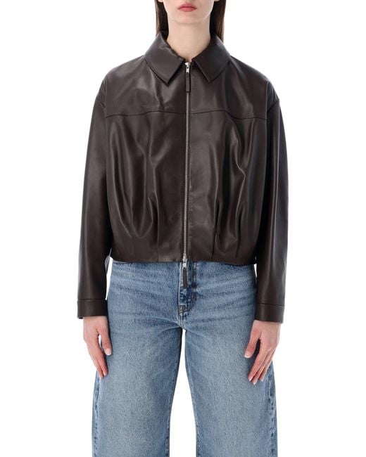 S.w.o.r.d 6.6.44 Black Sword 6.6.44 Cropped Nappa Leather Bomber