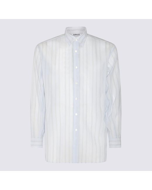 Auralee White Light Cotton Shirt for men