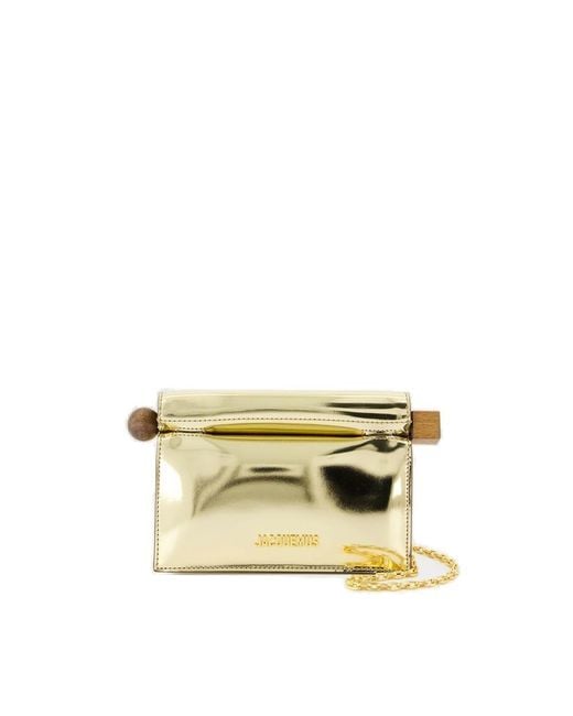 Jacquemus Metallic Clutches