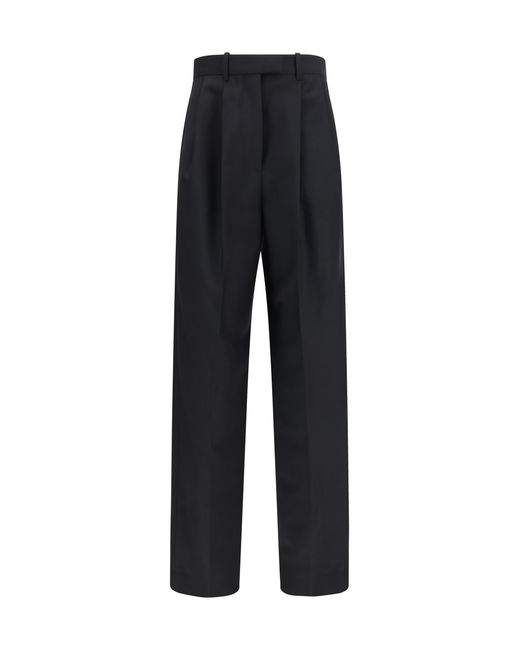 Givenchy Blue Trousers Double-Pleat Wool-Mohair Wool (Ovis Aries)