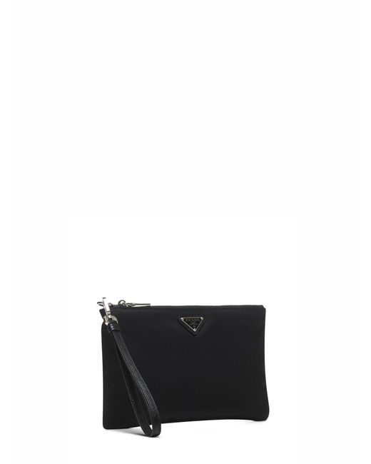 Prada White Pouch Re-Nylon Recycled Polyamide Wallets & Cardholders for men