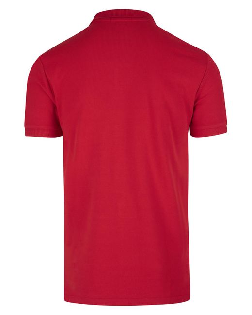 Ralph Lauren Red Slim-Fit Piqué Polo for men