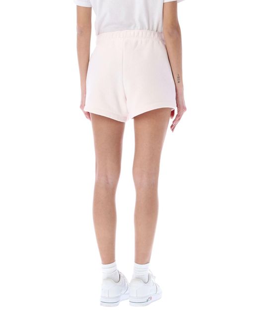 white champion sweatshorts