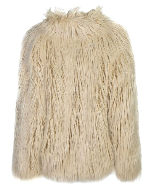 Dondup Natural Furred Oversized Coat