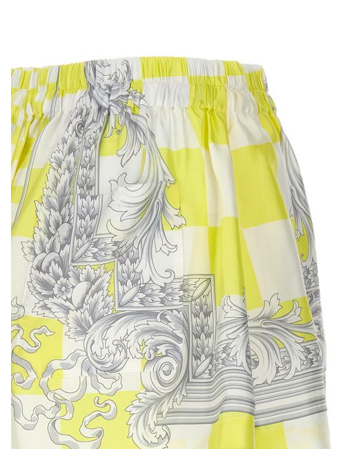 Versace Yellow 'Medusa Contrasto' Shorts