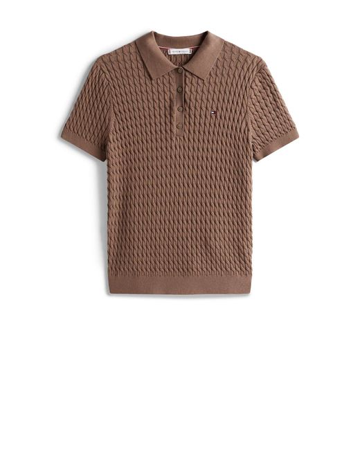 Tommy Hilfiger Brown T-Shirts And Polos