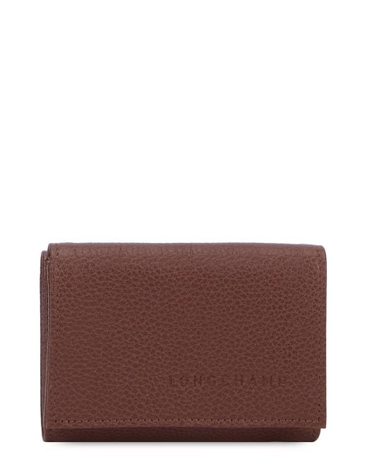 Longchamp Purple Leather Wallet & Purses