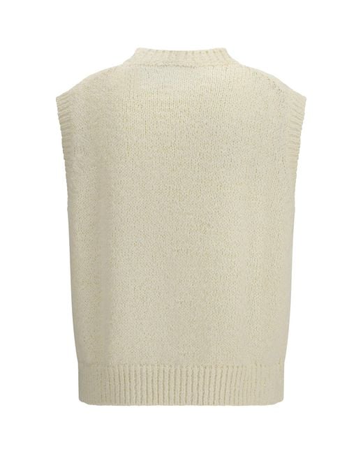 Laminar White Cotton Vest Padded & Down Jackets for men