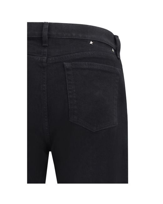 Golden Goose Deluxe Brand Blue Black Cotton Slim Fit Jeans for men